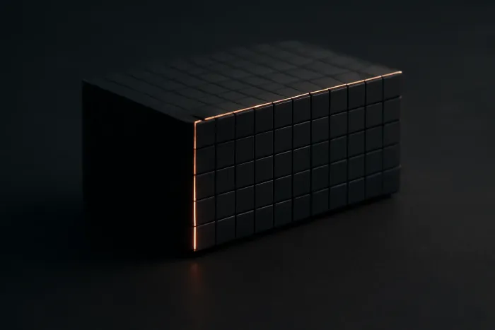 Abstract modular composition representing a representative, anonymised engineering engagement
